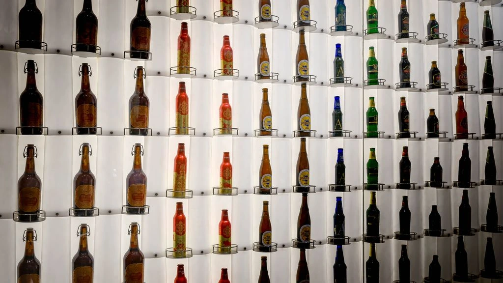 The twenty-four-line craft draught wall at The Coppermine Pub